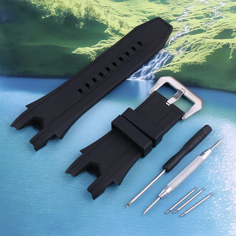 Rubber Strap Diver - 35mm Weiches Silikon-Uhrenarmband für Invicta Russian