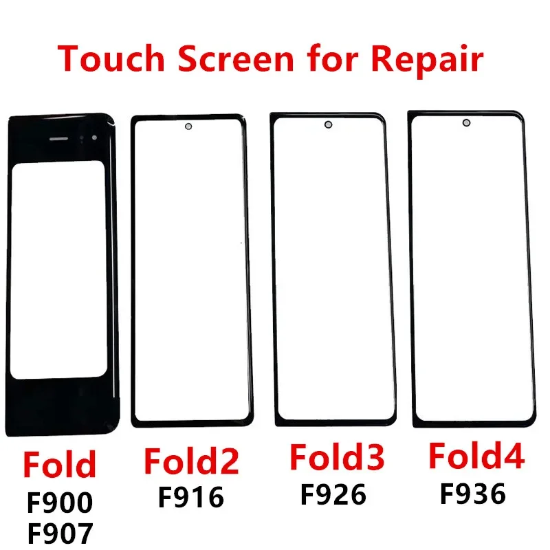 Outer Screen For Samsung Galaxy Z Fold 2 3 4 5G F936 F900 F907 F916 F926 Front Touch Panel LCD Display Glass Repair Replace Part