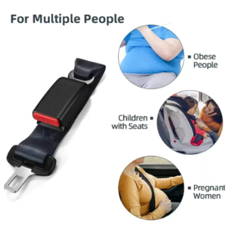 Car 23/36CM Seat Belt Extension Plug Buckle Seatbelt Clip Adjustable Extender for Child Universal Seat Safety Belt Lengthening