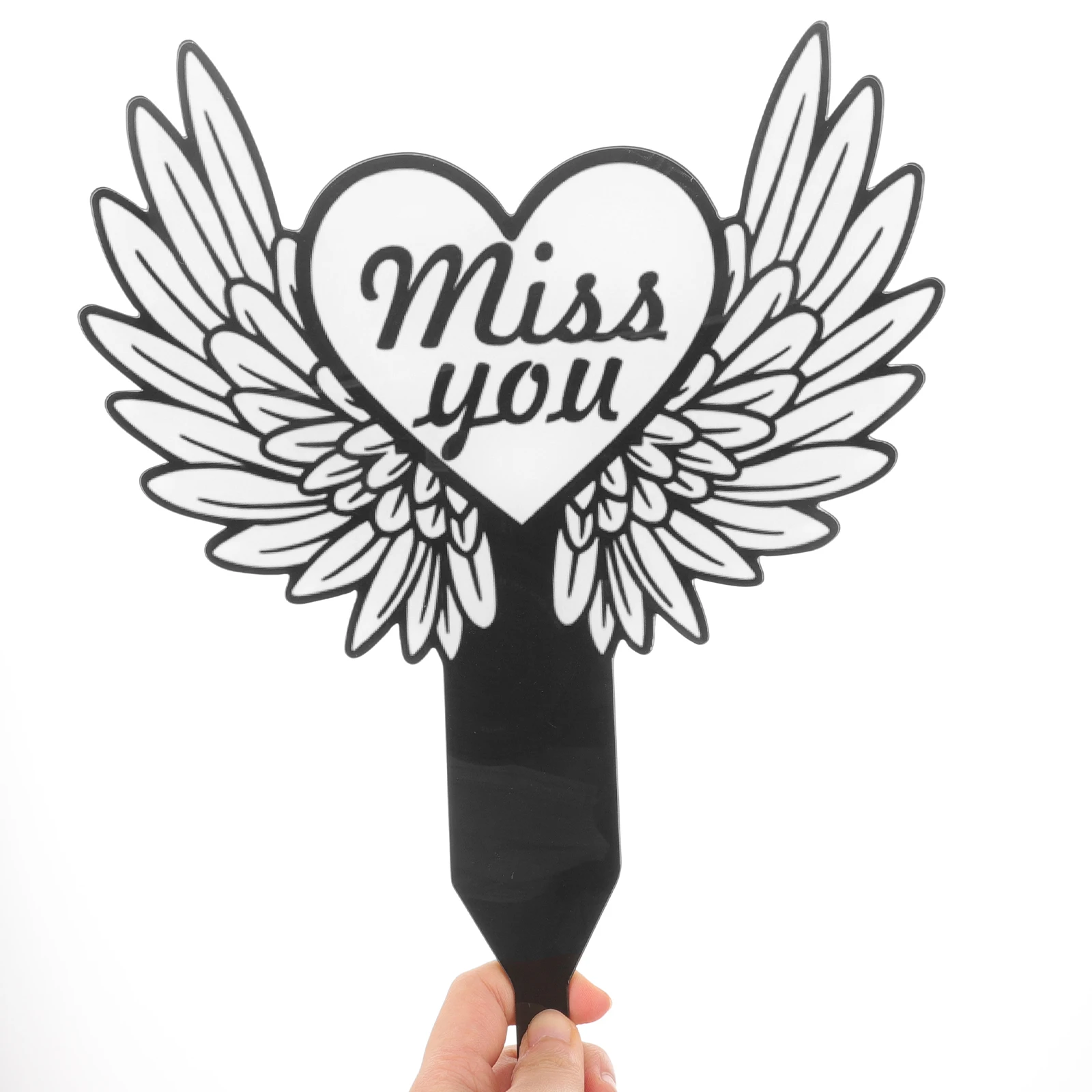 

Memorial Garden Decorations Acrylic Grave Stake Cemetery Cross Yard Sign Memorial Garden Decorations Grave Stake