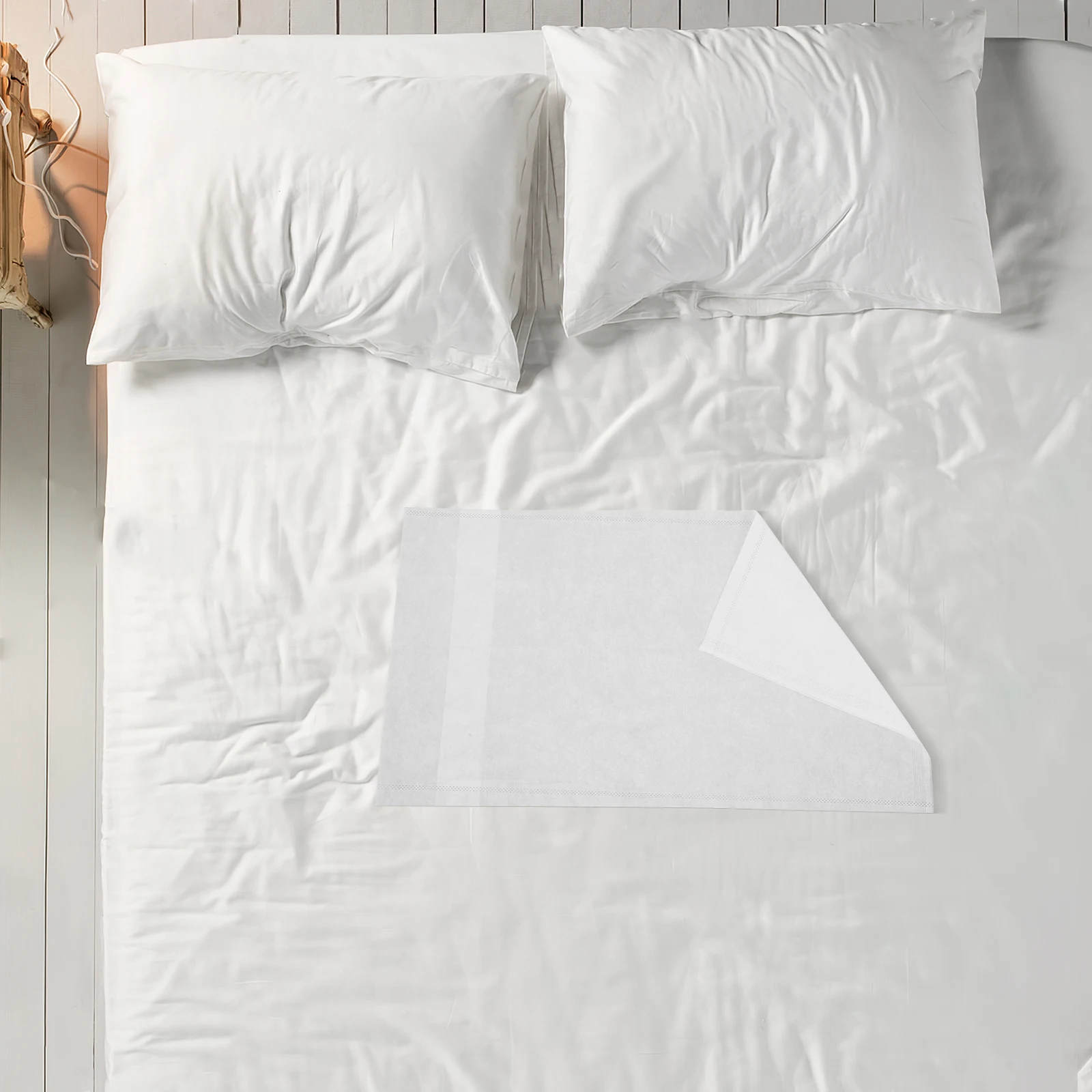 

20pcs Replacement Pillowcase Thickened Non Woven Breathable Hotel Travel Pillow Covers Bulk Linings Bedding Supplies