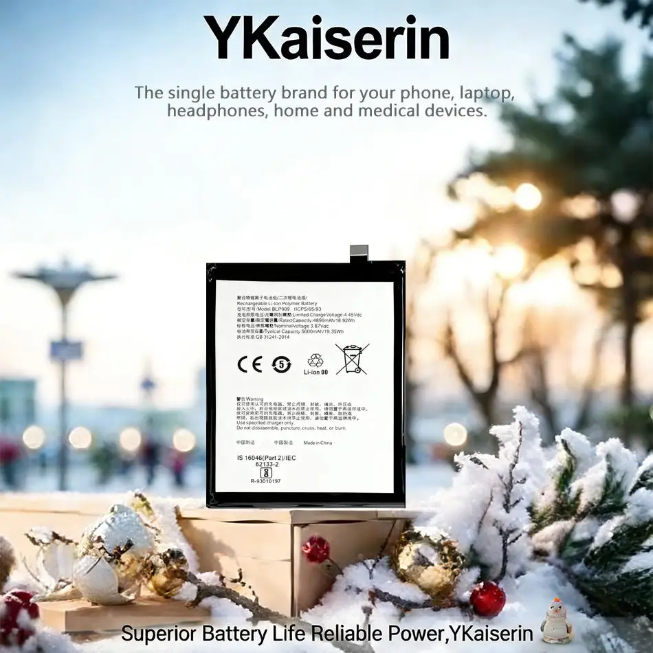 

Аккумулятор для мобильного телефона Oppo Realme 9 5G BLP909, премиум-класса, с хорошей работой при низких температурах, 5000 мАч