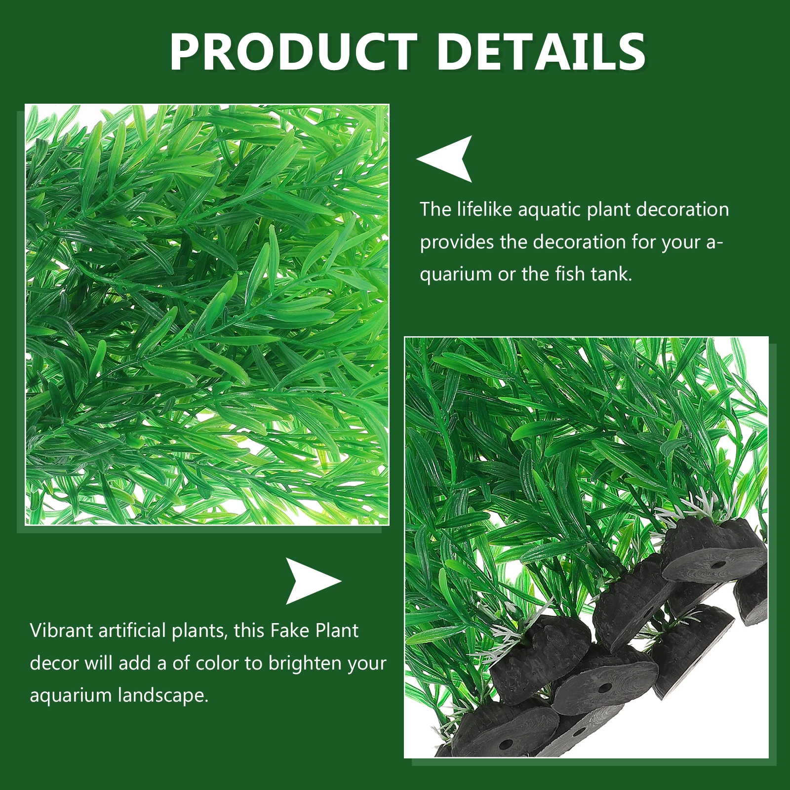 

10 Pcs Aquatic Decoration Plastic Aquarium Plants Artificial Betta Fish Tank Accessories Faux Kelp