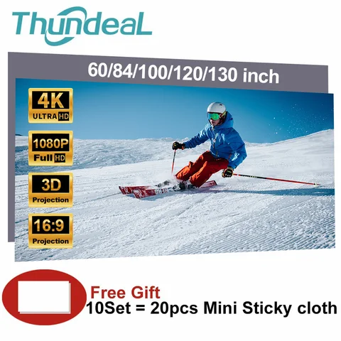 Проекционный экран ThundeaL 60 84 100 120 130 дюймов
