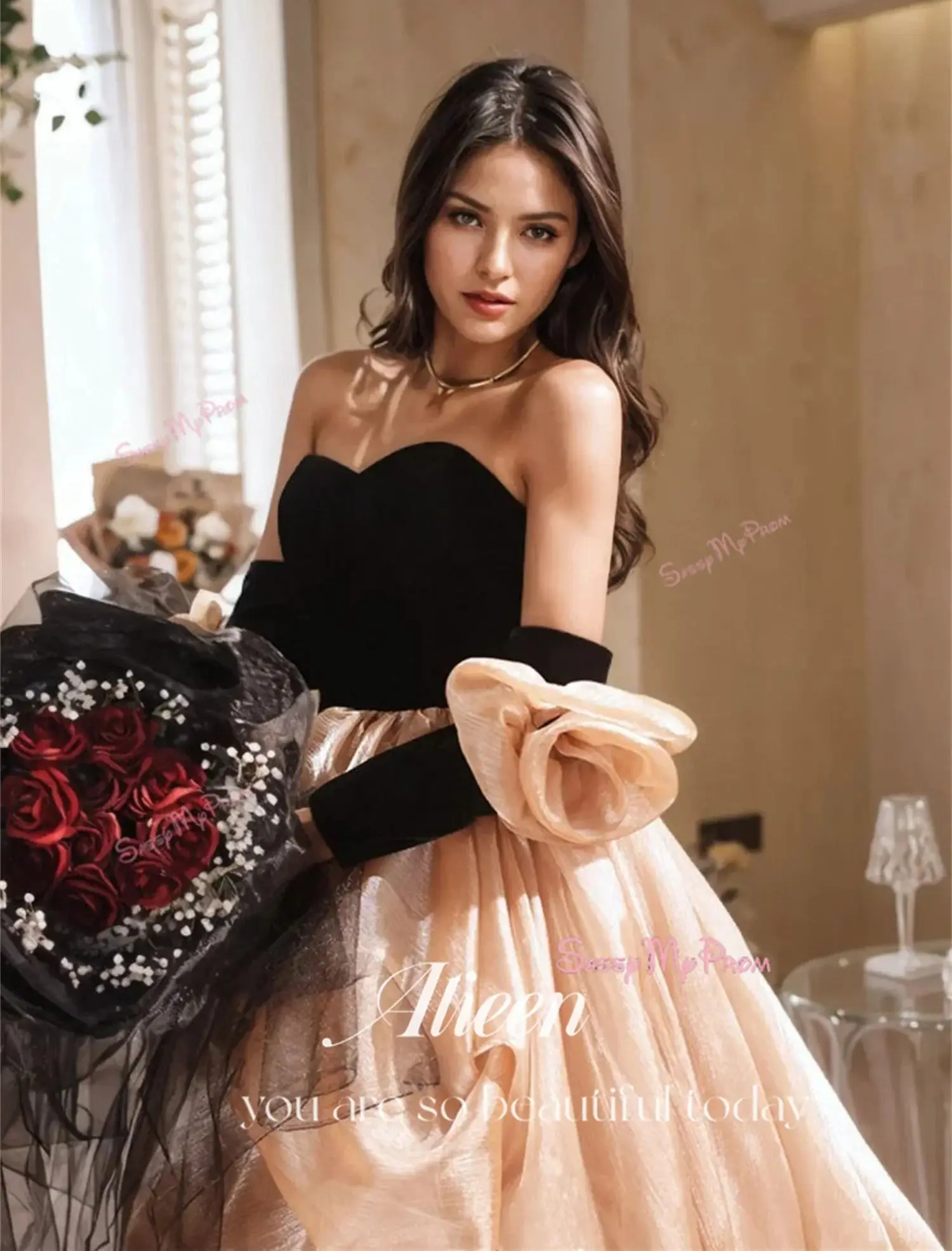 Aileen Ogenya robes de soirée chics pour Occasions spéciales robe de soirée femme personnalisée jupe bouffante robe de soirée de mariage