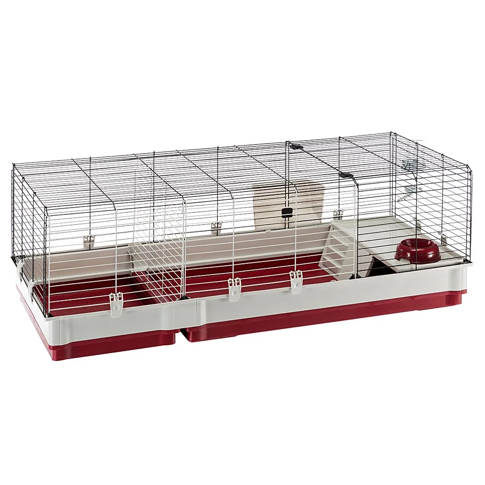 Rabbit Cage Krolik 140 Guinea Pigs, Assembly kit. Separable Extension, Accessories included