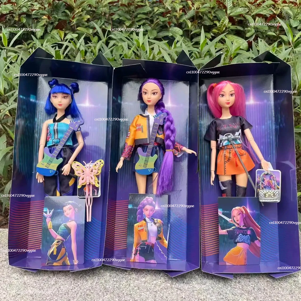 

HOT New Demon Hunters action figure Toy Rumi Mira zoi KPop Demon Hunters Character Vinyl Mask Figurine Fan Club Birthday Gifts