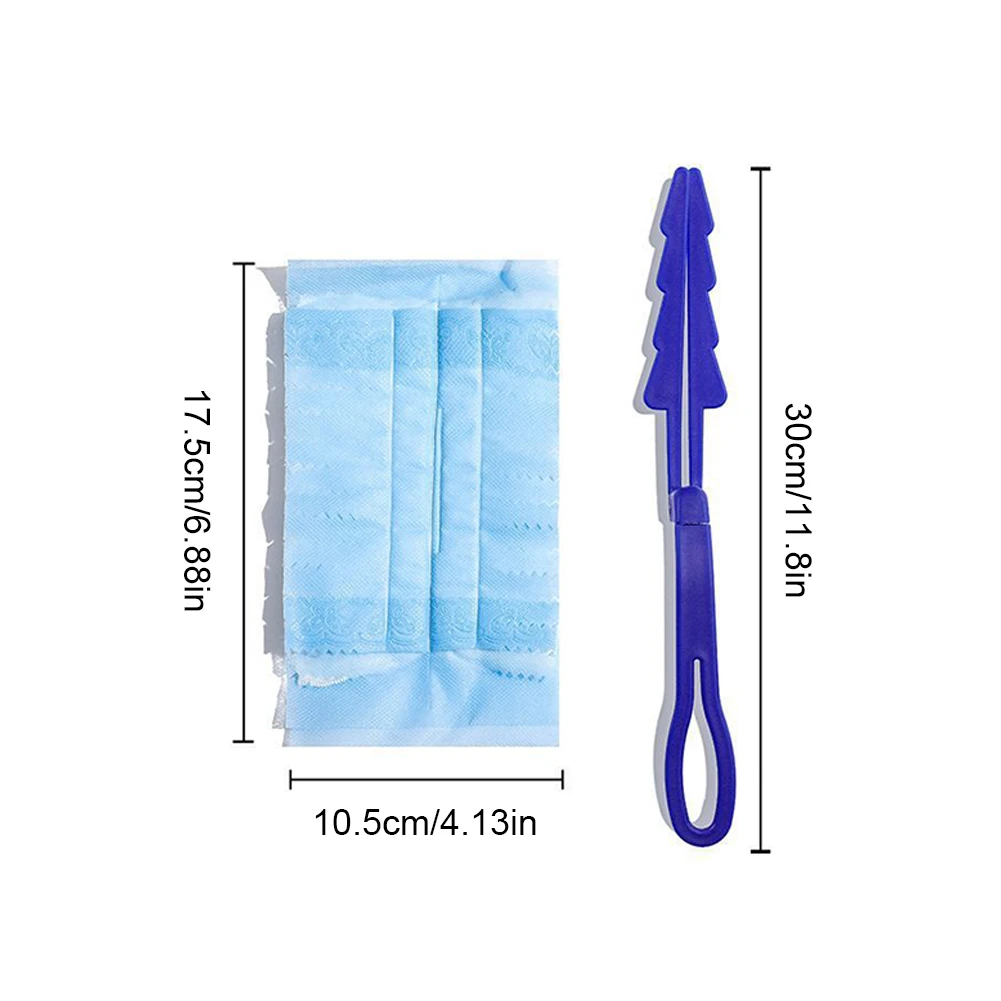 Espanador descartável com cabo longo/curto, recargas de espanador descartável, alça extensível para espanador de penas para persianas, ventiladores de teto