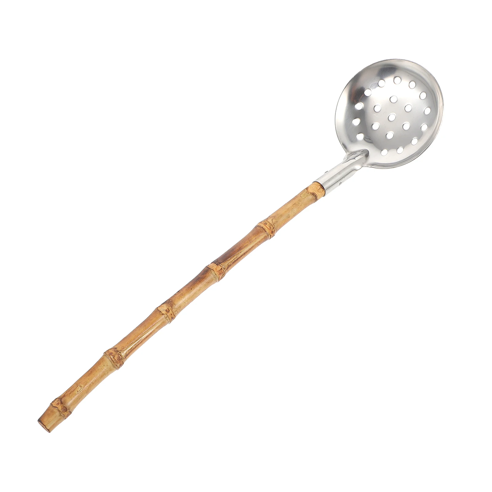 

Wooden Handle Filter Spoon Strainer Colander Stainless Steel Scoop Handle Food Grade Soup Tool Kitchen Utensil