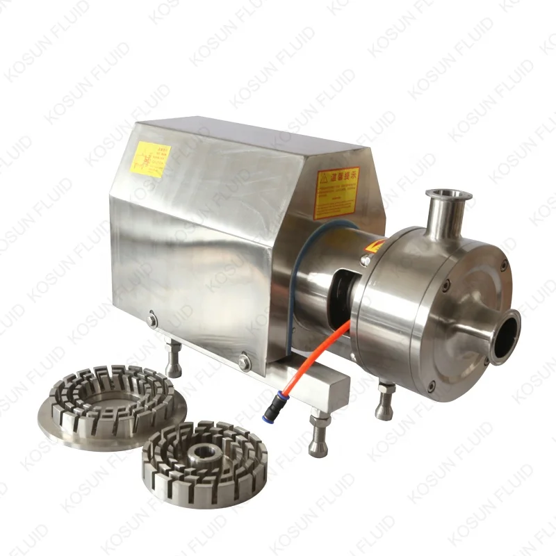 Powder Liquid Dispersing Pipeline High Shear Inline in Line Emulsifier