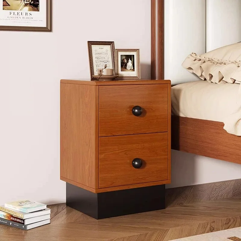 

Designer Wooden Bedside Table Unique Cute Modern Narrow Safe Nightstand Organizer Professional Mesa De Cabeceira Hotel Furniture
