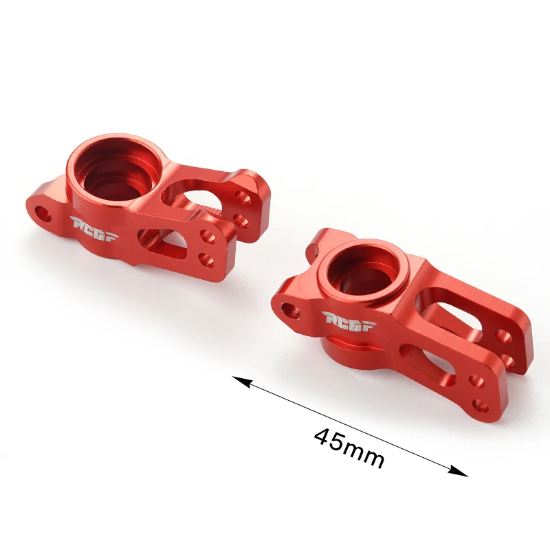 RCGOFOLLOW 2pcs Aluminum Alloy Wear Resistant Rear Hub Carrier For 1/10 Rear Hubs LSOi Lasernut U4 RC Car Part Green