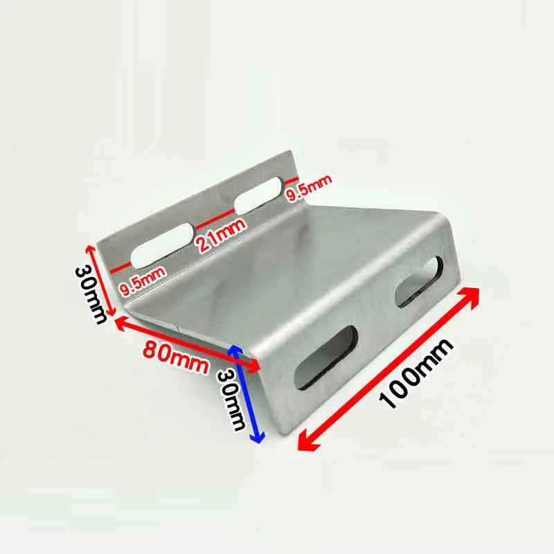 

90 Degree Right Angle Connector Bracket Shaped Accessory Hardware Iron Sheet Galvanized Large Angle Code Z-shaped Fixing Part