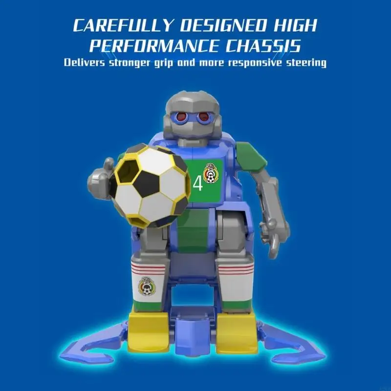 Interaktiver ferngesteuerter Fußballroboter, Doppelspieler-Wettbewerb, Familienbindungsspielzeug, geeignet für Eltern und Kind,