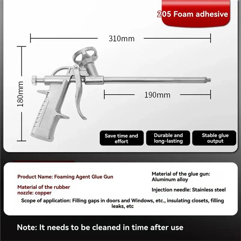ABSJ-PU رغوة توسيع بندقية رذاذ مانع التسرب موزع العزل قضيب أداة مثالية للسد ، ملء مشاريع الختم