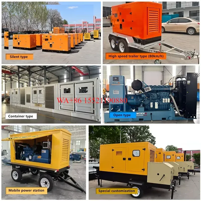 WMWMNU High Quality Genset 25kva 30kw 50kva 80kw 100kva Wind Power Generation System Factory for Cummins Weichai Power