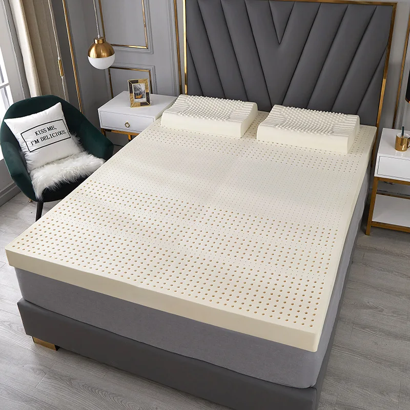 100% Thailand natural latex mattress with cover natural pure rubber mattress 1.8m bed 1.5m thickened home dormitory cushion mat