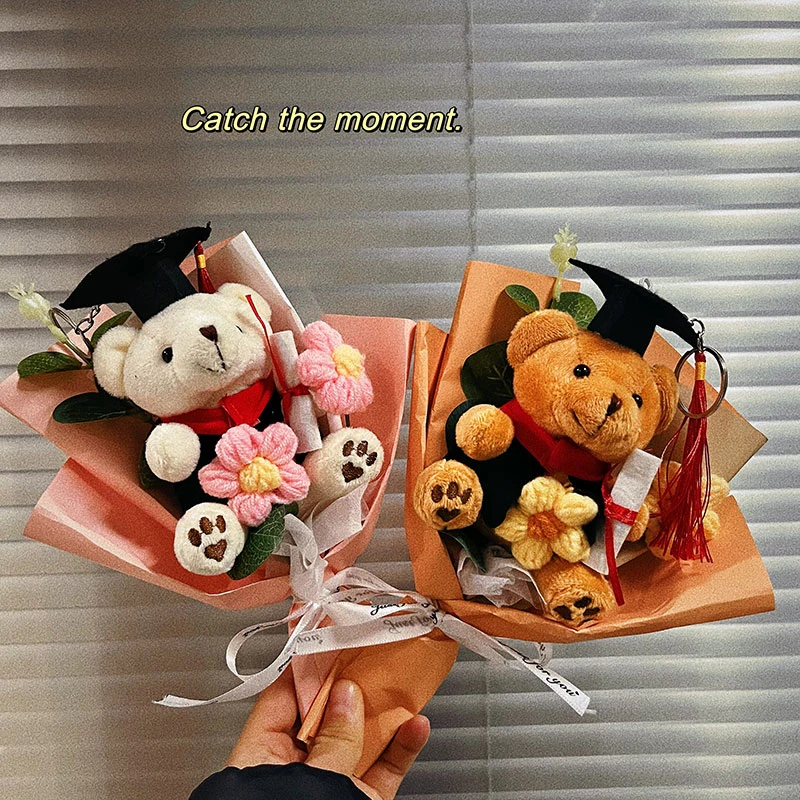 Graduation Flower Bouquet Crochet Woven Flowers Wedding Guest Gift Valentine’s Day Eternal Flowers Gift for February 14 유치원졸업꽃다발