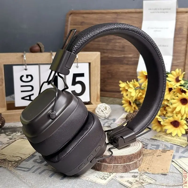 Retro Wireless Headphone Stereo Classic Open Hifi On-ear Bluetooth Earphones Portable Lightweight Headset