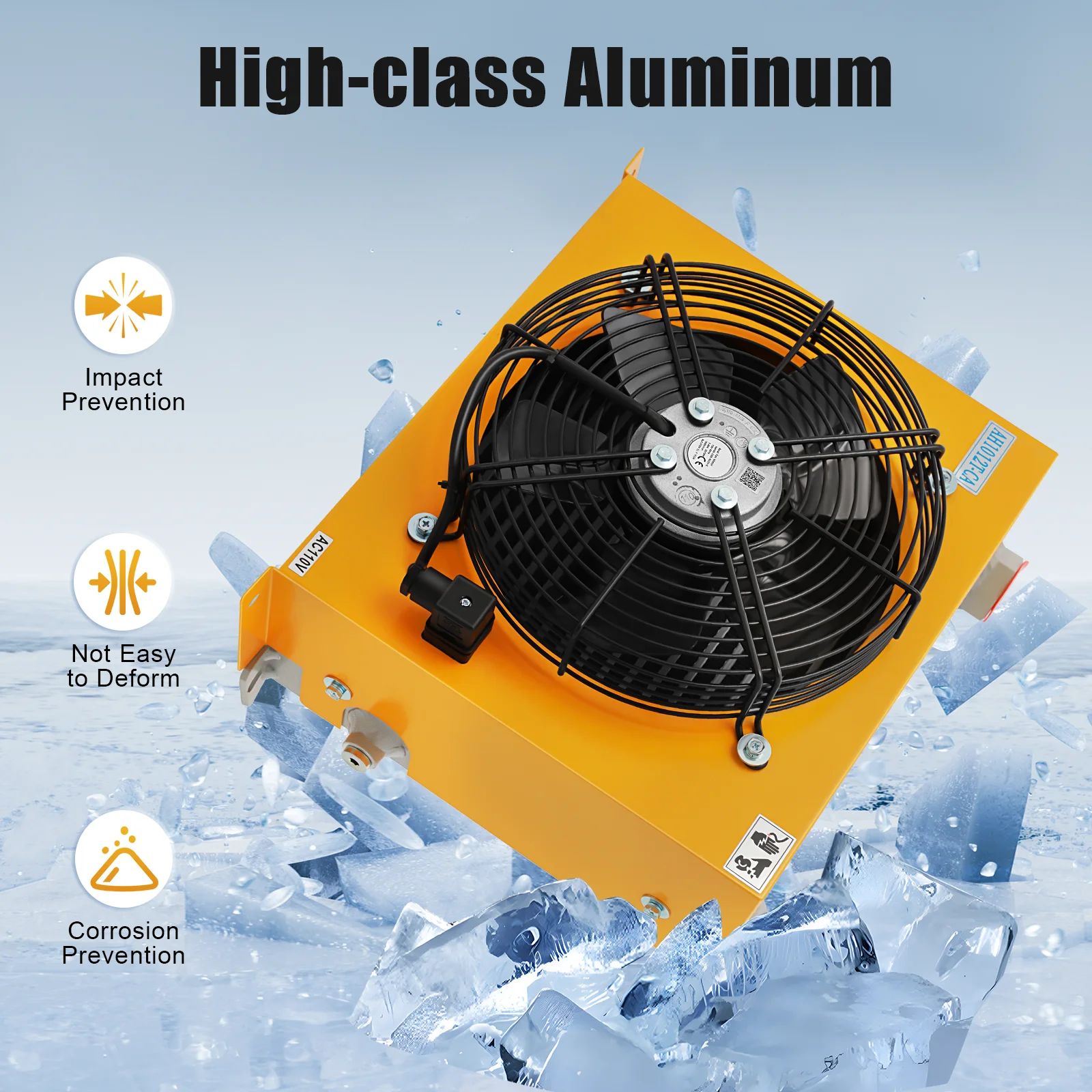 New Design 100L/min 110V Hydraulic Oil Radiator Air Cooling Heat Exchanger Industrial Oil Cooling Unit Fit Construction Walking Machinery Environmental Engineering Equipment