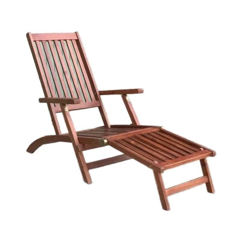 Folding Outdoor Chaise Lounge Chairs With Footrest 3 Position Adjustable