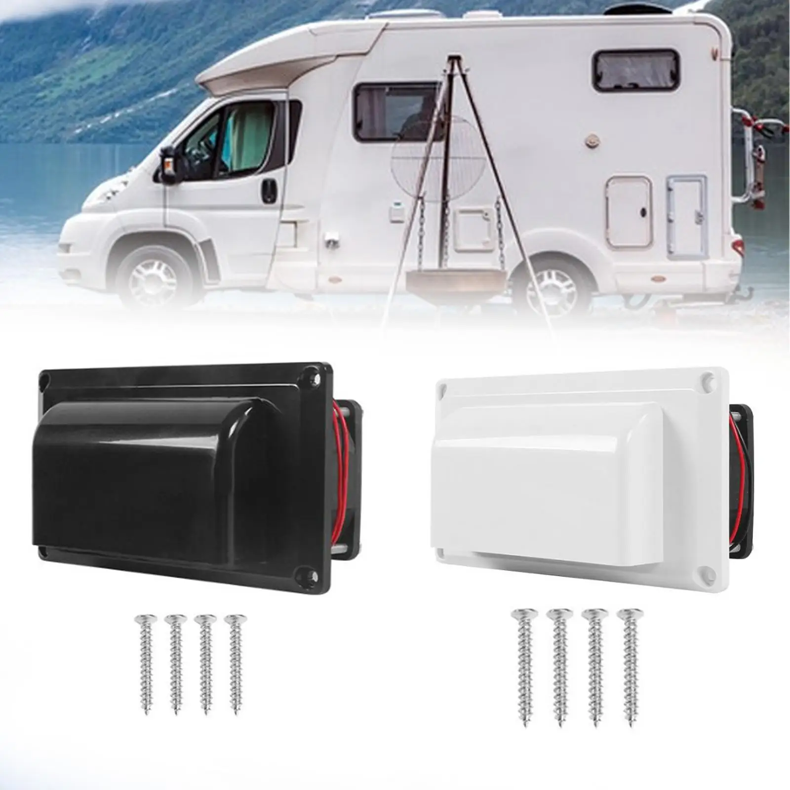 

12V RV Side Vent Fan Exhaust Fan Metal Shell High Efficiency Professional Air Vent Ventilation Fan for Marine Motorhome