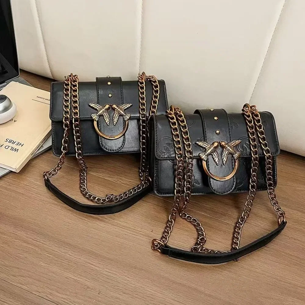 2026 Frühjahr/Sommer Kleiner Vogel Geprägte Unterarm-Schultertasche Neue Casual-Handtasche Ketten-Umhängetasche Geeignet für Frauen.689 – Detail 4