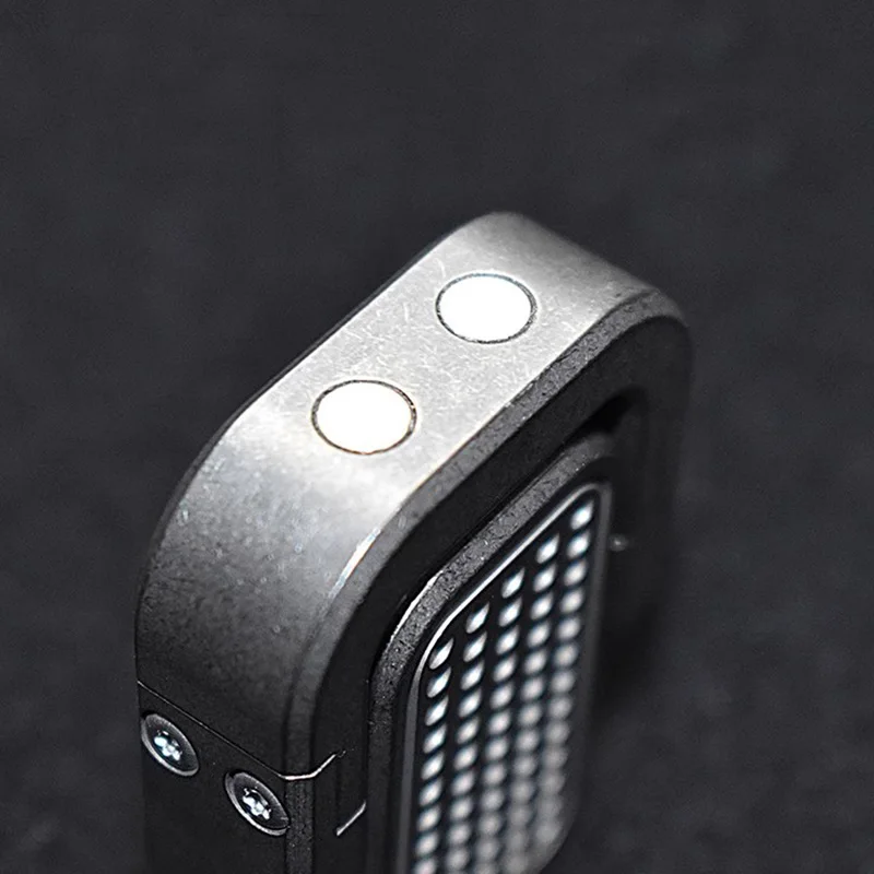 DANHUO Titanium Alloy Shake Mechanical Push Card Slider Decompression Fidget Spinner Magnetic Stress Relief Fingertip Gyro Toys