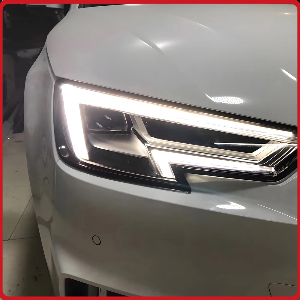 

Светодиодные фары в сборе для Audi A4 B9 2017-2019: Обновление с низкого уровня до высокого, светодиодные указатели поворота, Plug and Play