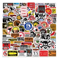 98PCS Hard Hat Stickers Funny Construction Waterproof Sticker Tool Box Electrician Worker Helmet Decors Laptop Accessories