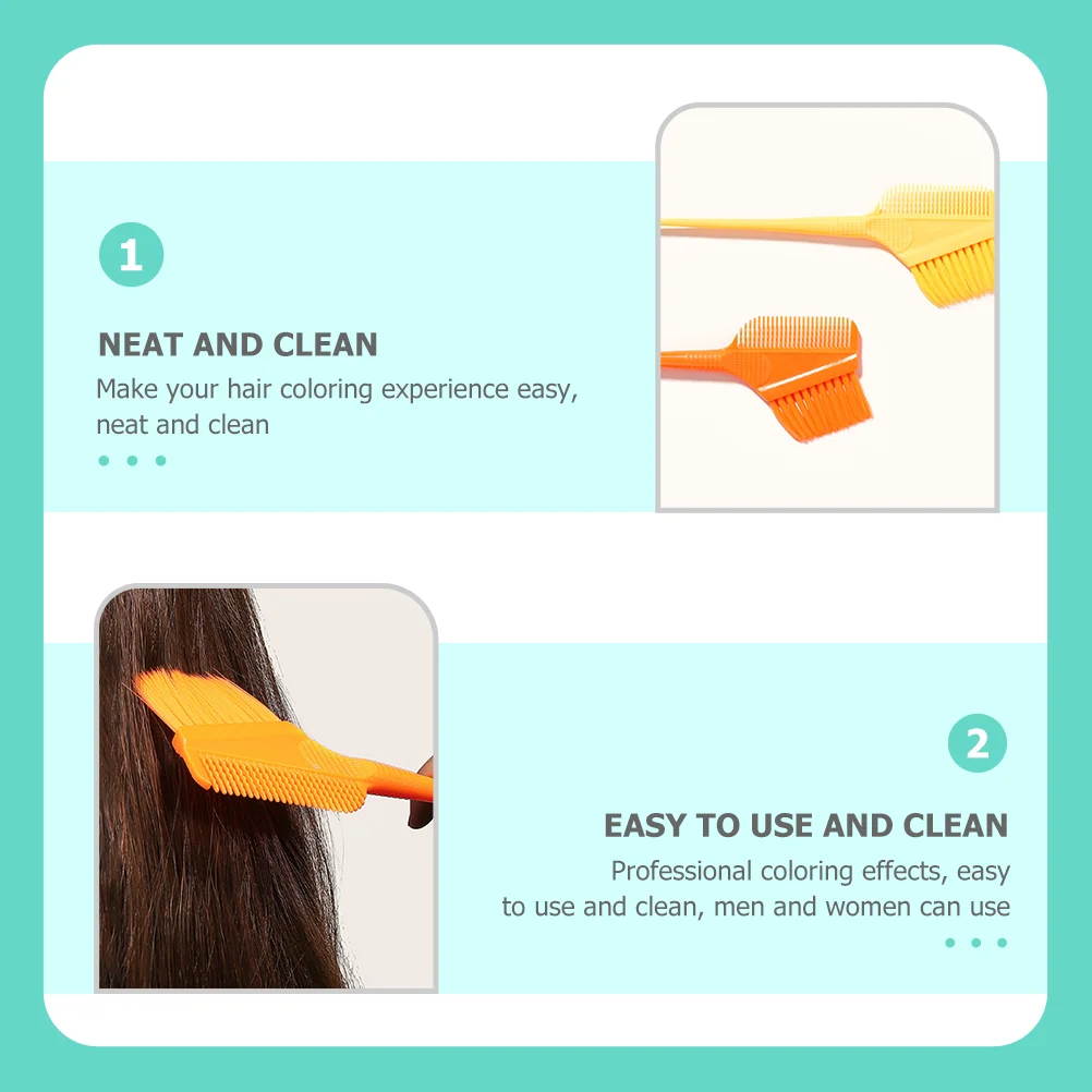 

3 шт., щетка для запеченного масла, многоразовая расческа для краски для волос, салонный инструмент, ПП, АБС-пластик, легко чистящаяся гибкая щетина, равномерное применение