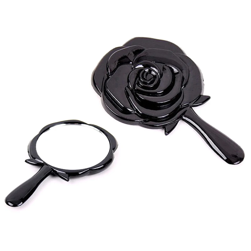 Retro Rose Flower Shape 3D Stereo Cosmetic Makeup Compact Mirror Hand Mirror Hand Mirror Compact Mirror