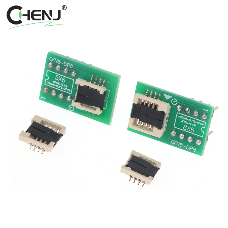 DFN8 WSON8 MLF8 MLP8 QFN8 To DIP8 Adapter 6*5mm 6*8 IC Chips Socket For CH341A TL866ii Plus RT809H/F T48 T56 EZP2023 Programmer