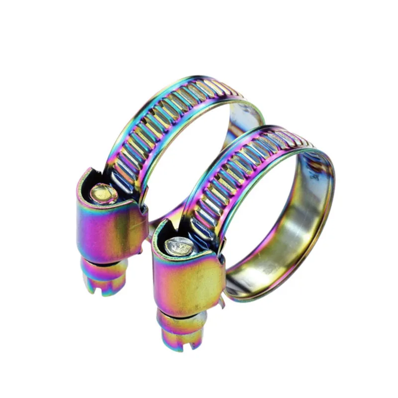 5 Pieces Motorcycle Hose Clamps Air Filter Clips Plating Color Universal For Honda Yamaha Kawasaki Suzuki Ktm Bmw