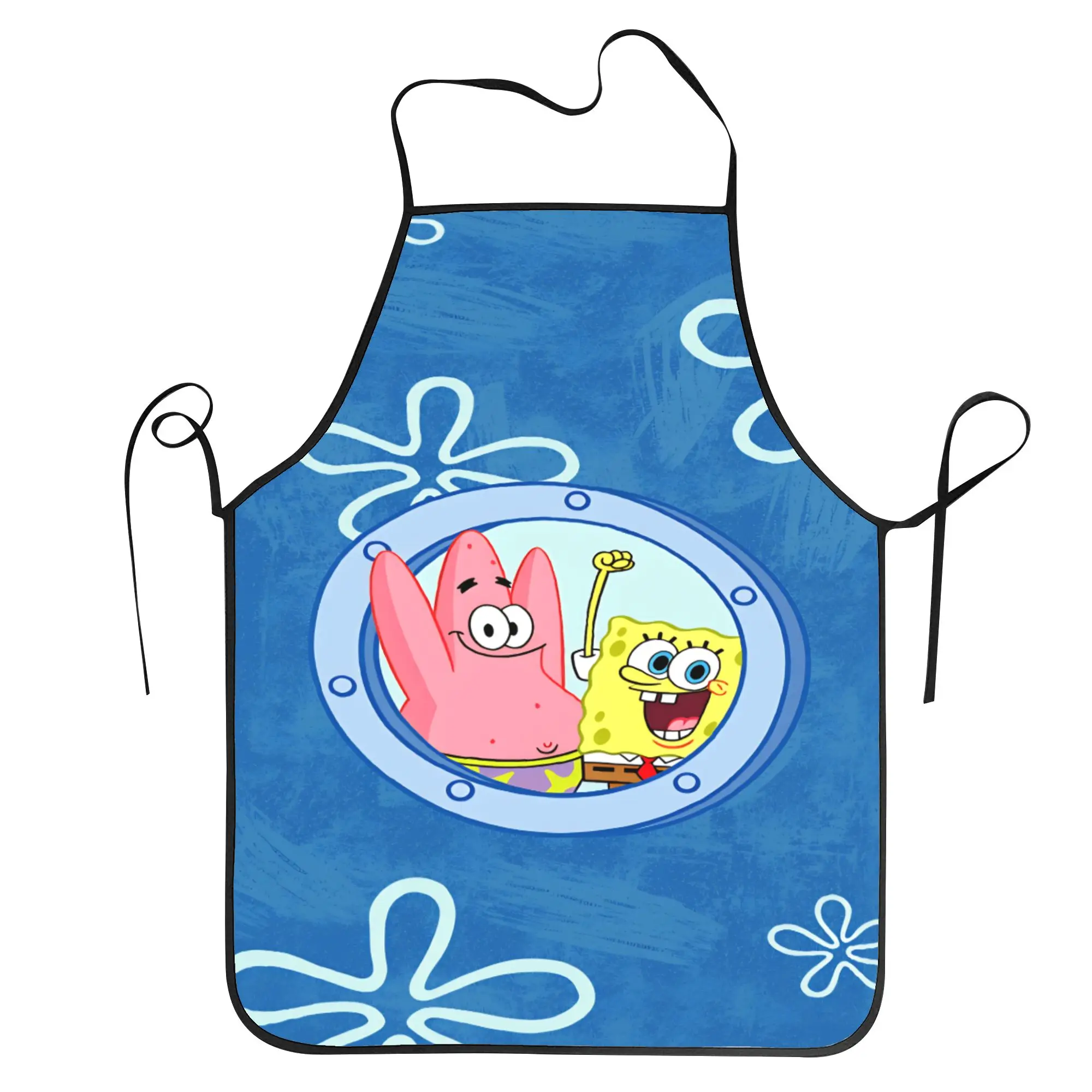 

Фартук S-Spongebobs: милый фартук без карманов для маникюра, работы на кухне и уборки