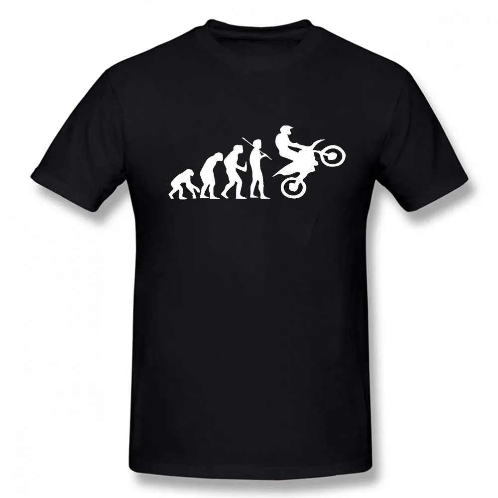 Dirtytbike Evolution Motocross Men T Shirt Summer Casual Fashion Men's T Shirt Cotton High Quality Short Sleeve T-Shirts