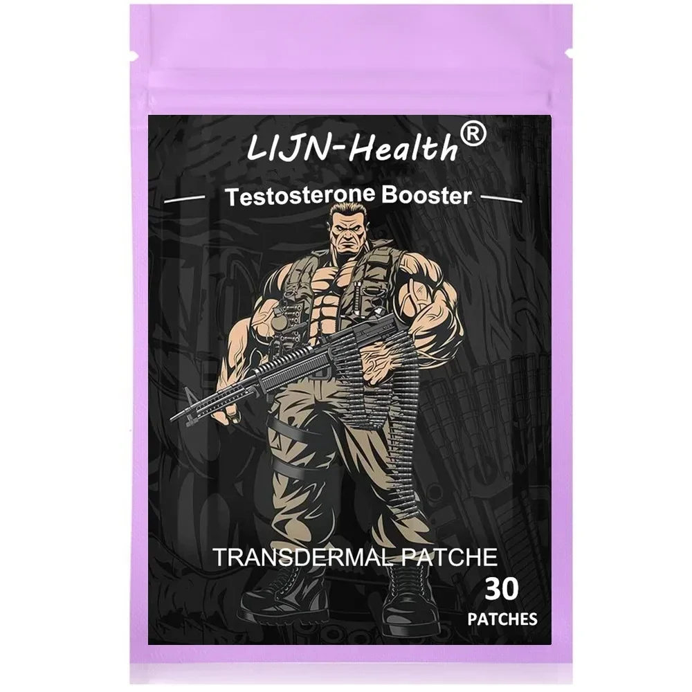 

Testosterone Booster for Men with Horny Goat Weed, Maca Root Transdermal Patches Energy Stamina Strength 30 Patches