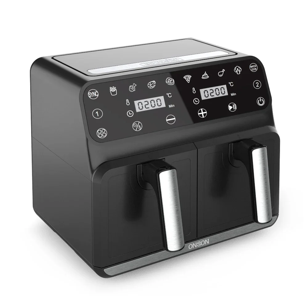 YYHC-High performance electric air fryer 360 fast air heat circulation digital air fryer