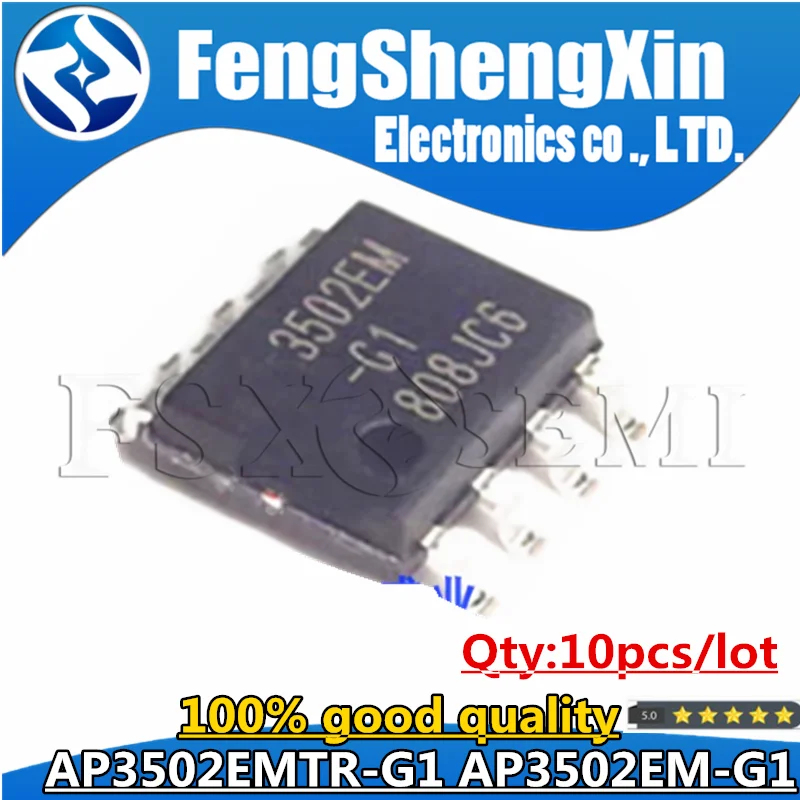 

10pcs/lot AP3502M AP3502 AP3502EM 3502EM 3502M AP3502EMTR-G1 AP3502MTR-G1 SOP-8 Step-down converter chip