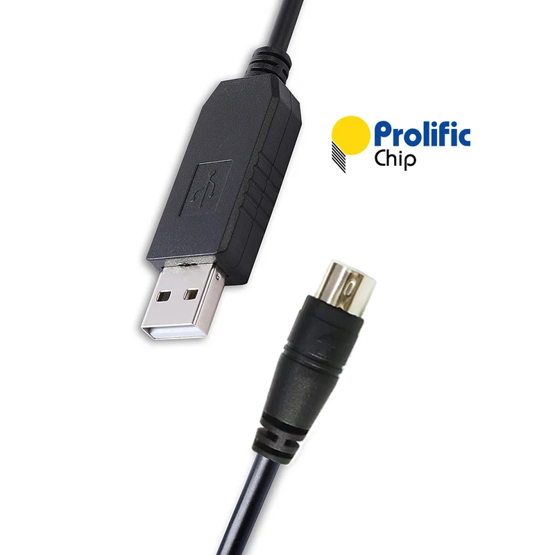 

Prolific PL2303 USB to Mini-DIN 8 Pin RS-232 Serial PC Link Cable for Tripp-Lite SNMPWEBCARD to PC Compatible with 73-1025