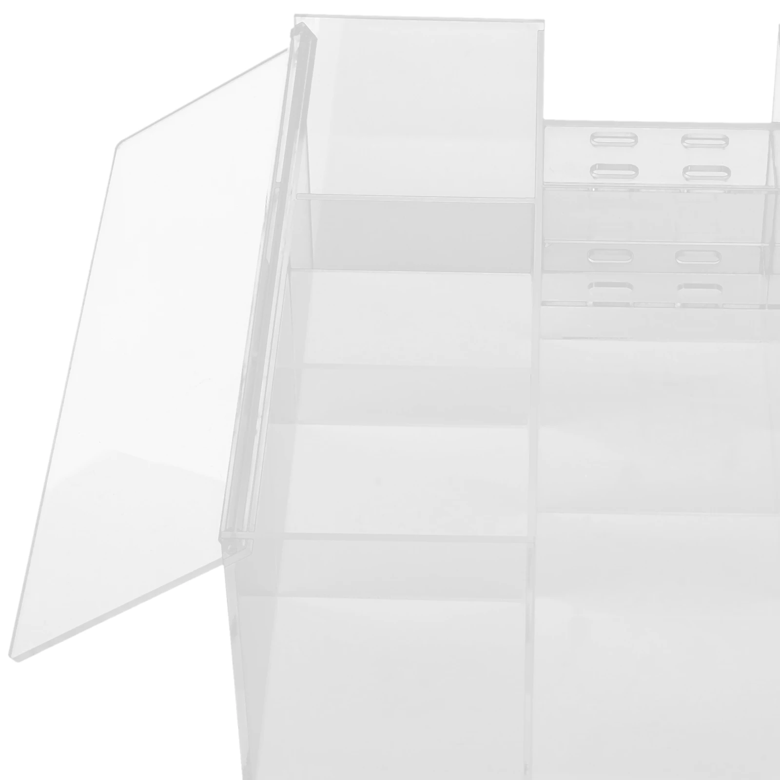 Caja de almacenamiento de herramientas para pestañas, organizador de pestañas acrílicas, soporte para pinzas, soporte de herramientas de belleza de escritorio, estante de exhibición transparente, uso doméstico en salón