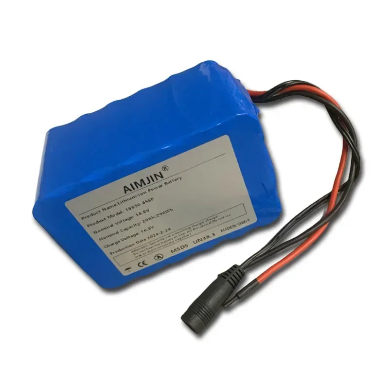 14.8v 20ah 18650 bateria de lítio 4s6p 16.8v led noite pesca luz aquecedor amplificador de luz do mineiro bateria