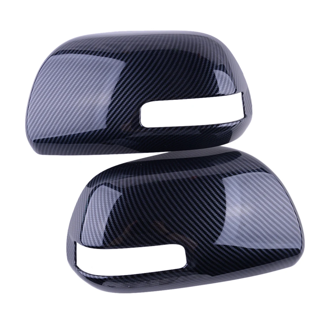 

1 Pair ABS Car Side Door Rearview Mirror Cover Trim with Signal Light Hole Decoration Fit for Toyota Sienna 2011 2012 2013-2020