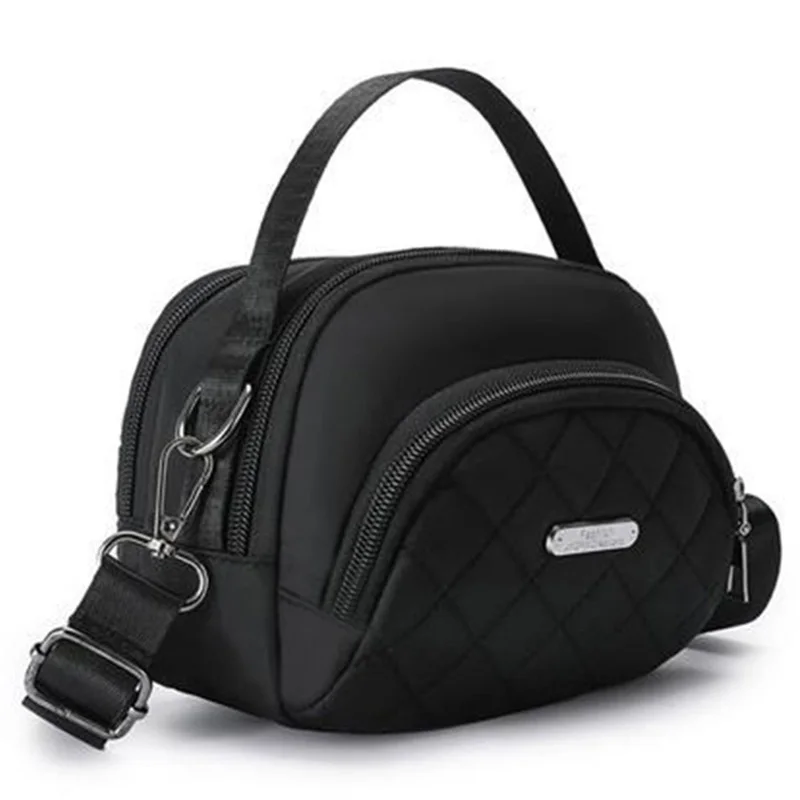 Lässige Gesteppte Nylon-Handtasche - Vielseitige Umhängetasche mit Mehreren Taschen, Abnehmbarer Schulterriemen für Damen – Detail 8