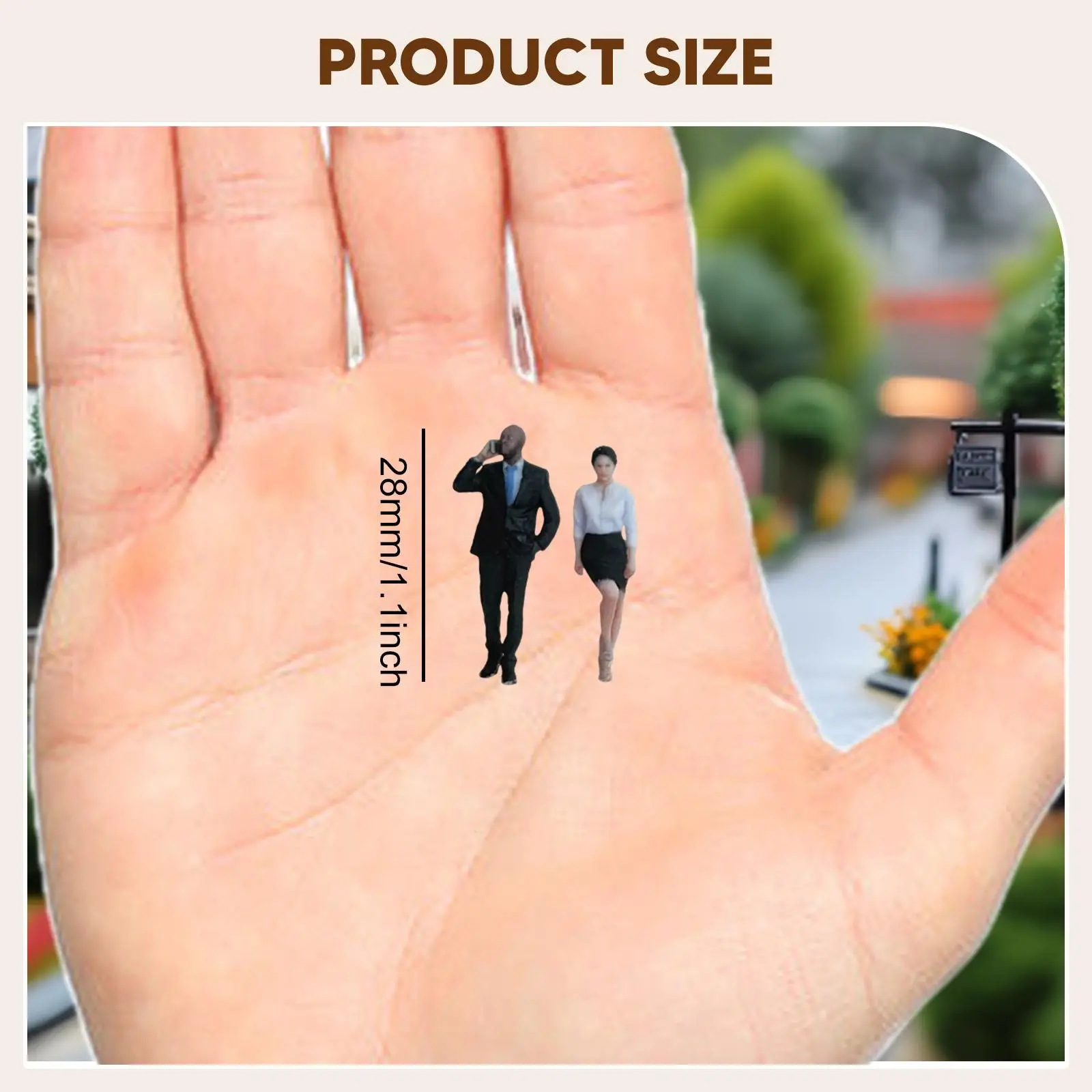 Schaal 1:64 Mensen Figuren Collectible Hars Fotografie Prop Zakelijke Mensen Beeldjes Werknemer Treinstation Layout Fairy Garden