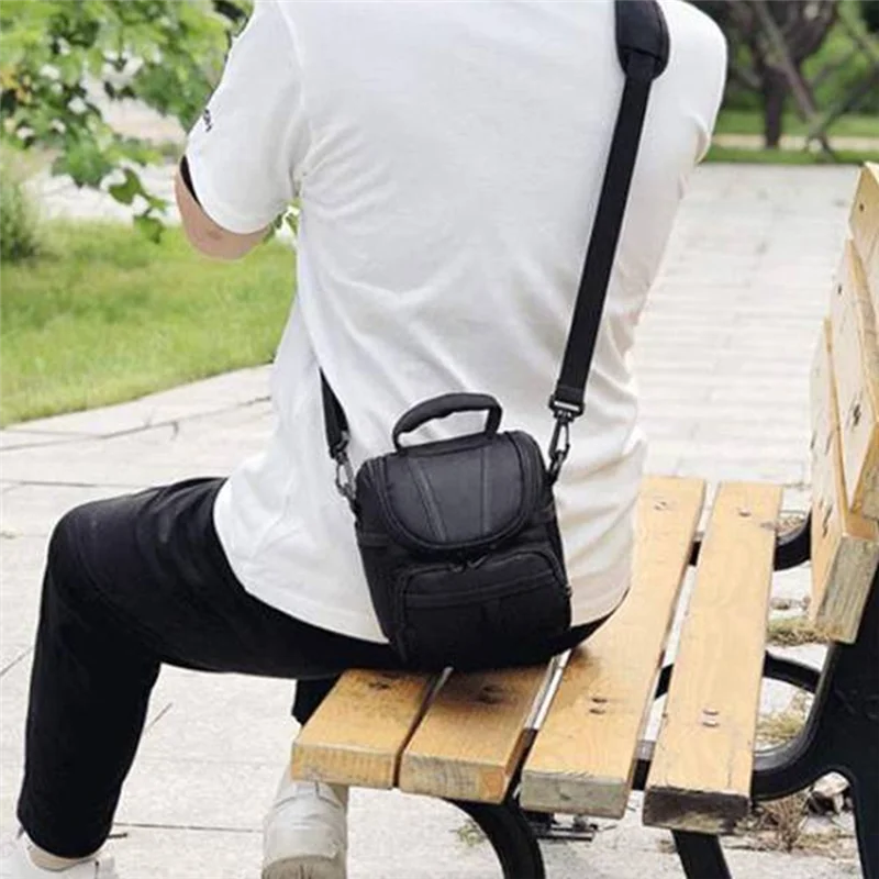 Bolsa para cámara AA60-SLR, bolsa ligera para fotografía, correa ajustable para el hombro, bolsa para cámara, bolsillo con cremallera para Nikon D40