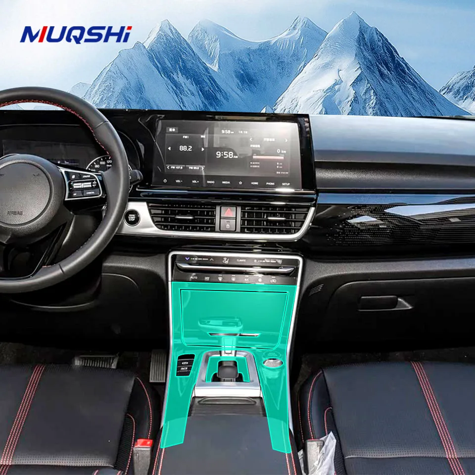 

Защитная пленка для салона автомобиля для KIA KX3 2020-2024, ТПУ, наклейка против царапин, KX 3, украшение на панель шестерни, прозрачный матовый