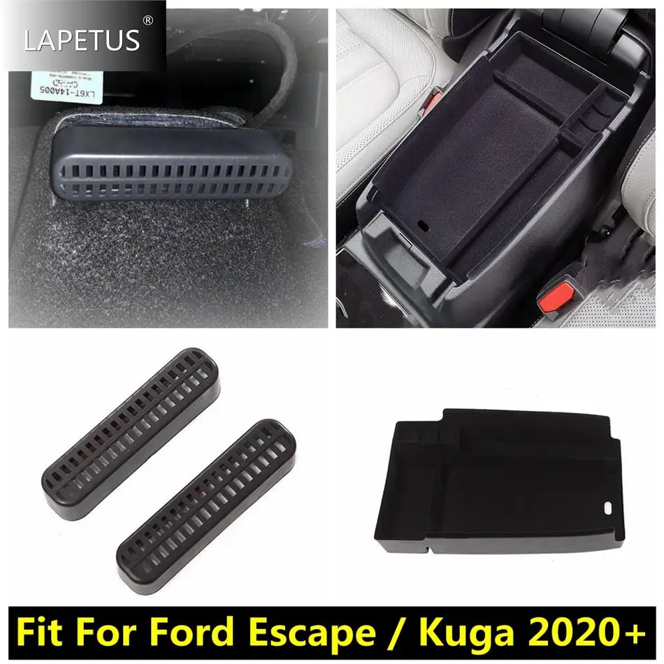 

For Ford Escape / Kuga 2020 - 2024 Auto Accessories Seat Under Air Vent Outlet / Armrest Central Control Storage Container Box