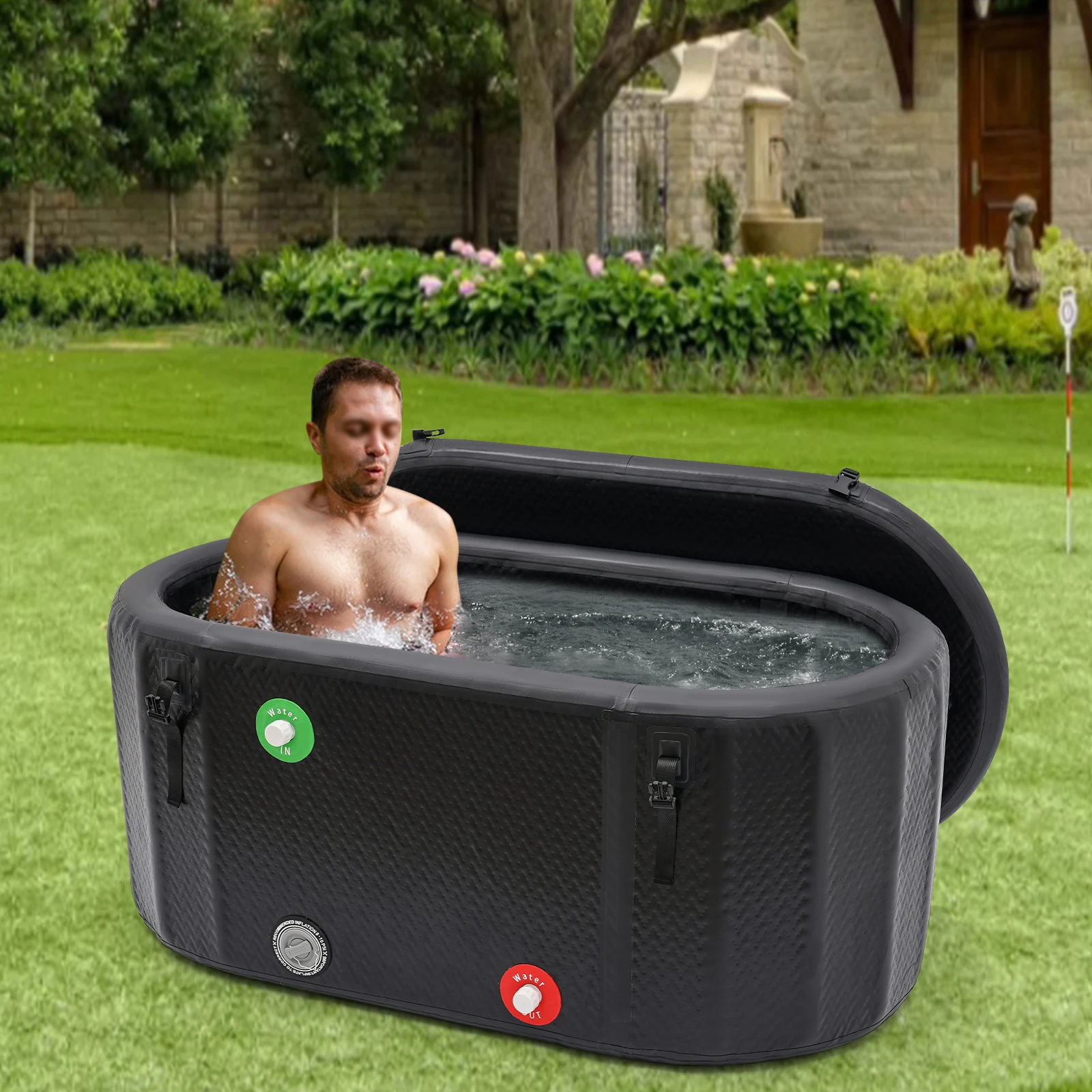 

Ice Bath Tub for Athletes,97.74 Gal Multiple Layered Portable Outdoor Cold Plunge Tub, Cold Plunge for Family,Gyms,Indoor