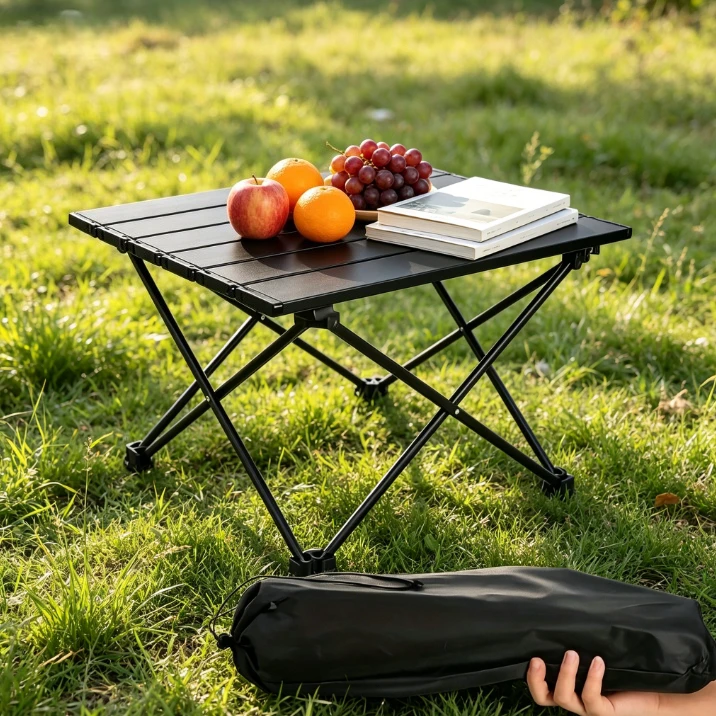 طاولة جانبية قابلة للطي للتخيي - مراجعة Camping Cooking Table Foldable وسعره